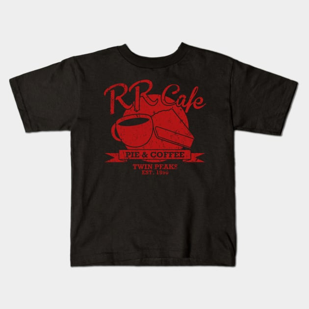 RR Cafe Kids T-Shirt by alecxps